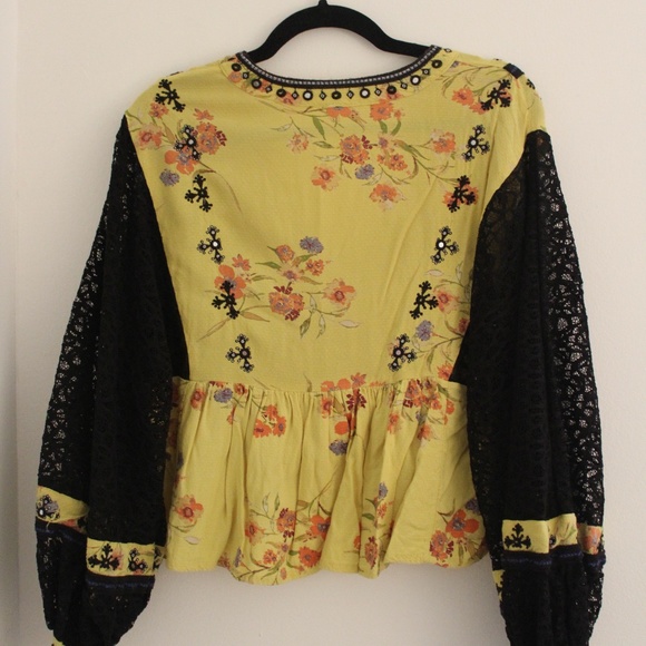 Free People Women's Boogie All Night Blouse - Picture 3 of 9